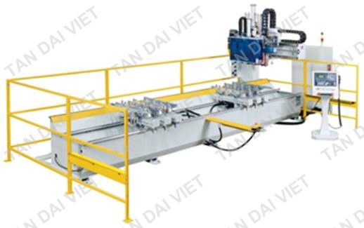 MÁY LÀM MỘNG ÂM 2 DÀN 10 ĐẦU CNC  TDV3725x2