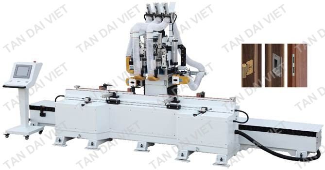 MÁY KHOAN LỖ & LÀM RÃNH KHUNG CỬA CNC   TDV4130A