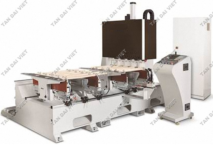 Máy làm mộng oval  âm CNC 5 đầu      TDV-5.CNC