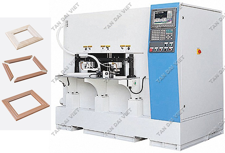 MÁY LÀM MỘNG ÂM DƯƠNG 45 ĐỘ CNC (Dùng cho làm khung cửa bếp)   TDV-TM